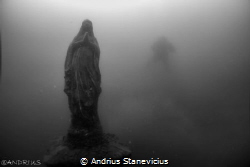 A small statule of St Maria been set up for diverwho died... by Andrius Stanevicius 
